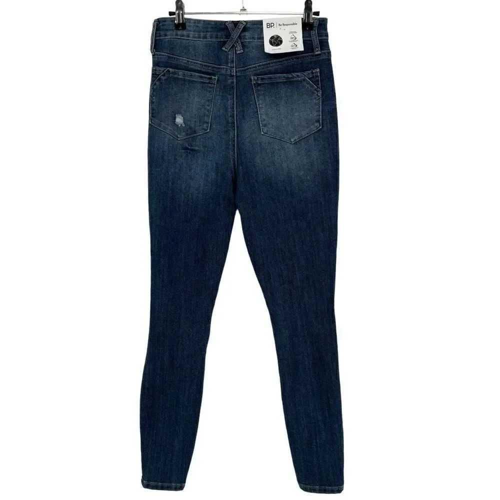 BP Jeans High‎ Rise Skinny Distressed Jeans Size 27 NWT